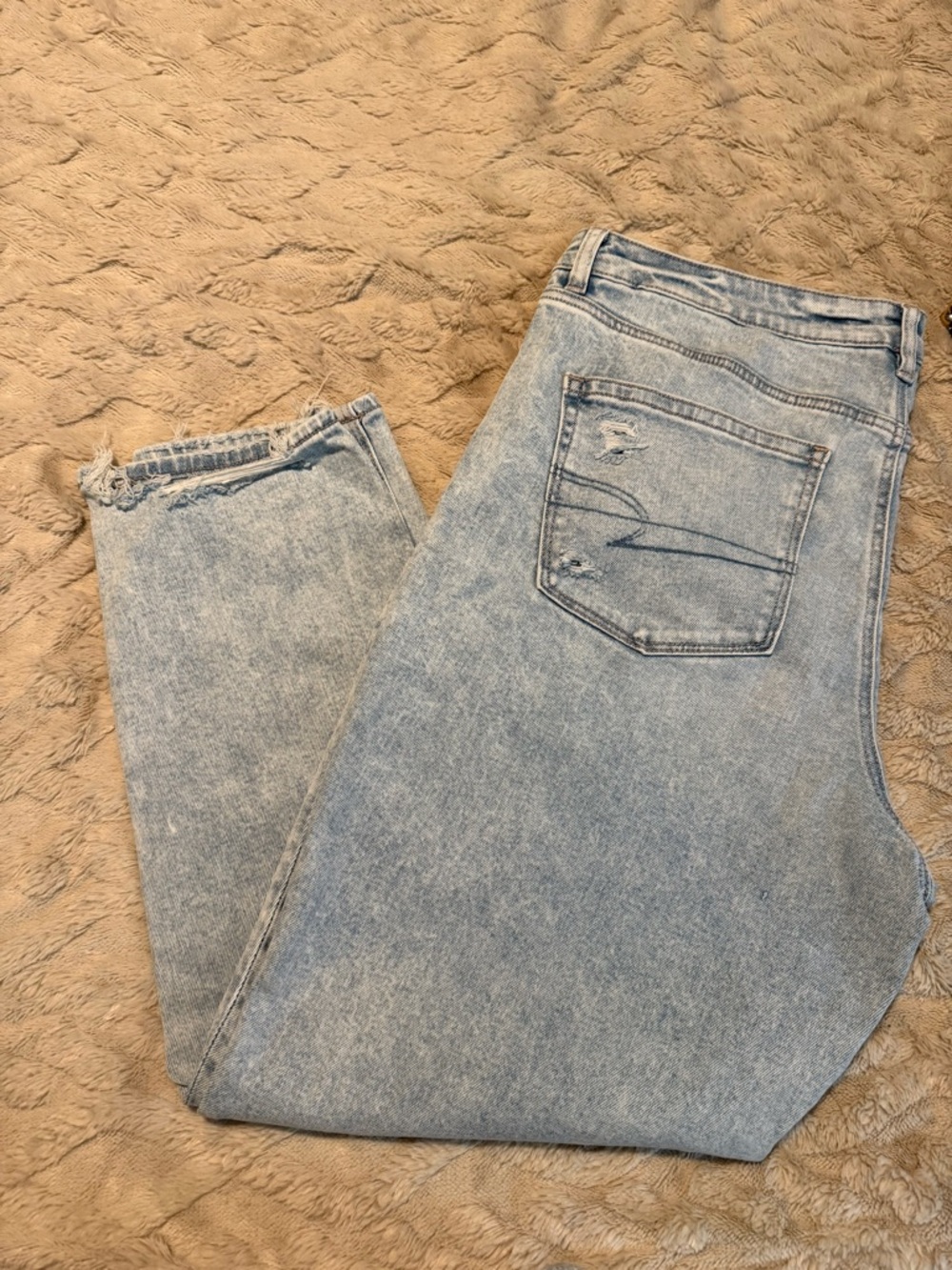 American Eagle Outfitters Light Wash Straight Leg Jeans
